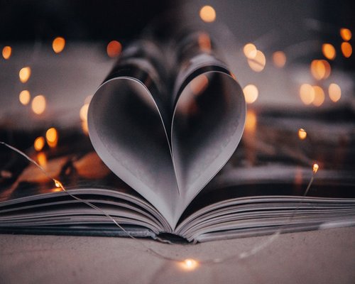 Reading a book in the evening